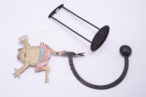 Roly-poly toy with a frog, second half of the 20th century.