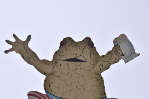 Roly-poly toy with a frog, second half of the 20th century.