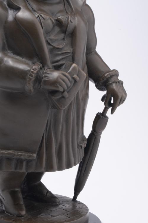 SIGUIENDO MODELOS DE FERNANDO BOTERO (1932 - 2023).  "Dama 