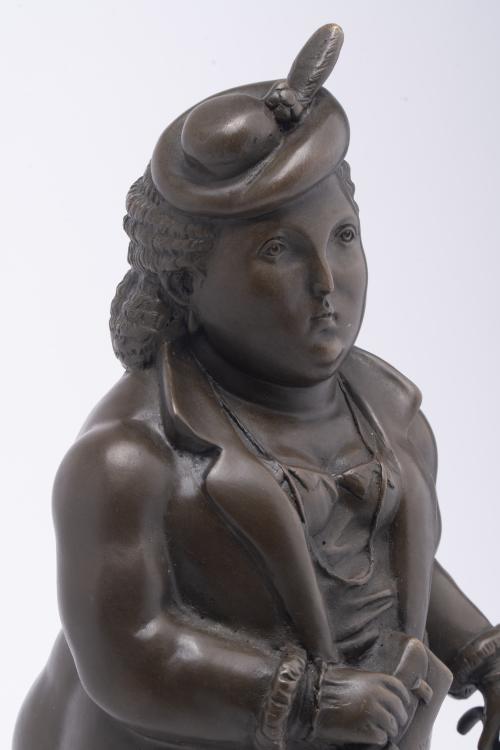 SIGUIENDO MODELOS DE FERNANDO BOTERO (1932 - 2023).  "Dama 