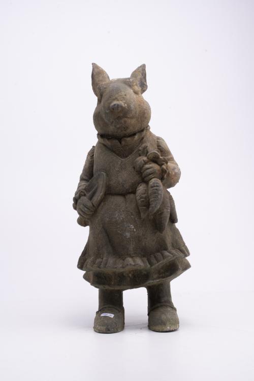 Garden sculpture in the shape of a rabbit, after models by 