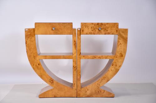 Pair of Art Deco style side tables, second half of the 20th