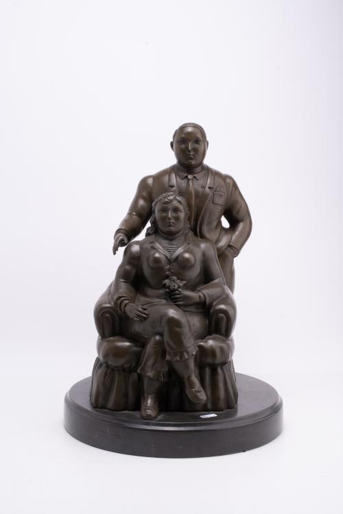AFTER MODELS BY FERNANDO BOTERO (1932 - 2023).  'Couple'.