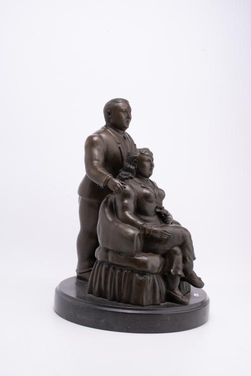 AFTER MODELS BY FERNANDO BOTERO (1932 - 2023).  &#39;Couple&#39;.