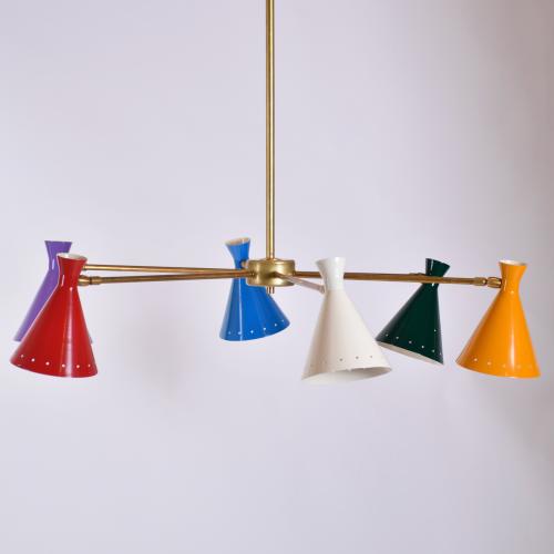 Italian ceilin lamp, mid 20th century.