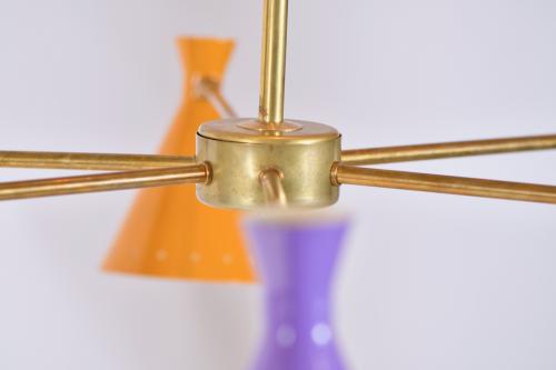 Italian ceilin lamp, mid 20th century.