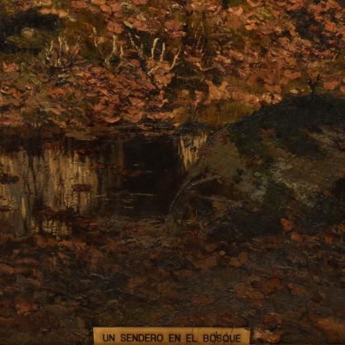 ESCUELA POSIBLEMENTE FRANCESA, SIGLO XIX-XX. “Sendero en el