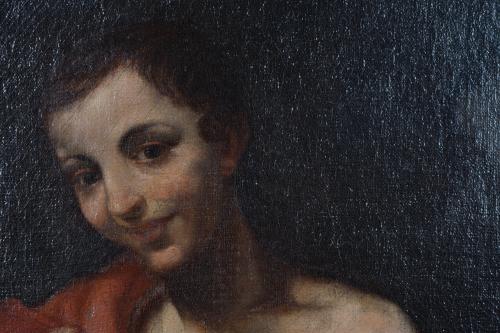 18TH CENTURY, SPANISH SCHOOL. &#39;Saint John the Baptist&#39;, bas