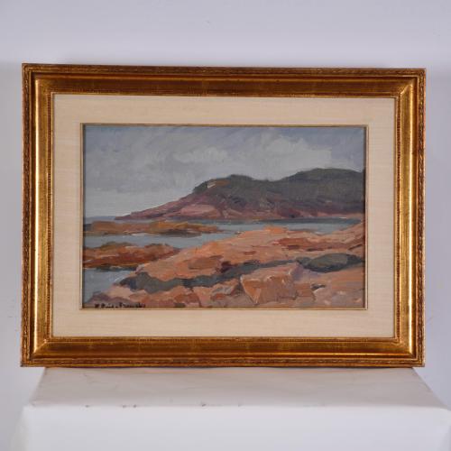 BONAVENTURA PUIG I PERUCHO (1886-1977). 'Seaside landscape'.