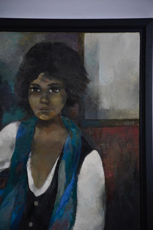 RAMÓN AGUILAR MORÉ (1924-2015). &#39;Woman&#39;s portrait&#39;, 1977.