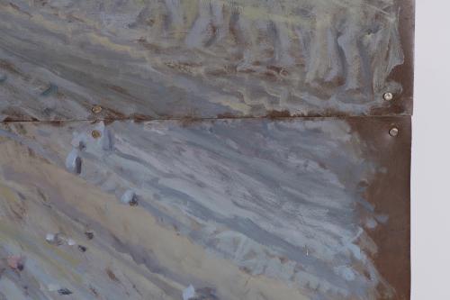 J. GARCÉS (XX). "Paisaje con camino"