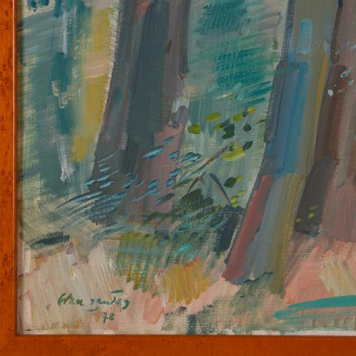 JULIÁN  GRAU SANTOS (1937). "Paisaje con río", 1978.