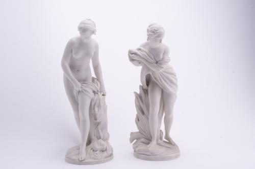 AFTER MODELS BY ETIENNE MAURICE FALCONET (1716–1791). ‘Bathers,’ first quarter of the 20th century.