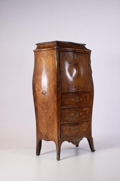 Louis XV style drop-leaf desk, 19th century.