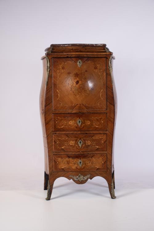 Louis XV style drop-leaf desk, 19th century.