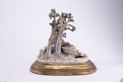 MEISSEN. &#39;Shepherds scene&#39;, late 19th - early 20th century.