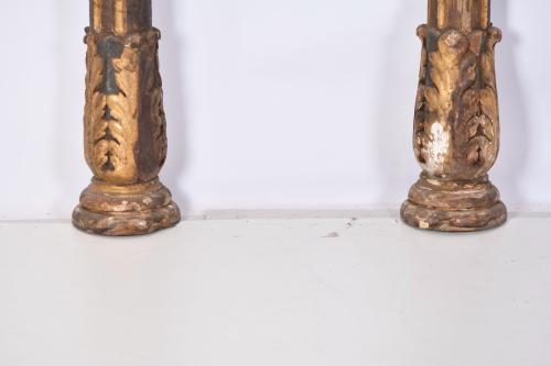 Pair of Neoclassical columns, 18th century.