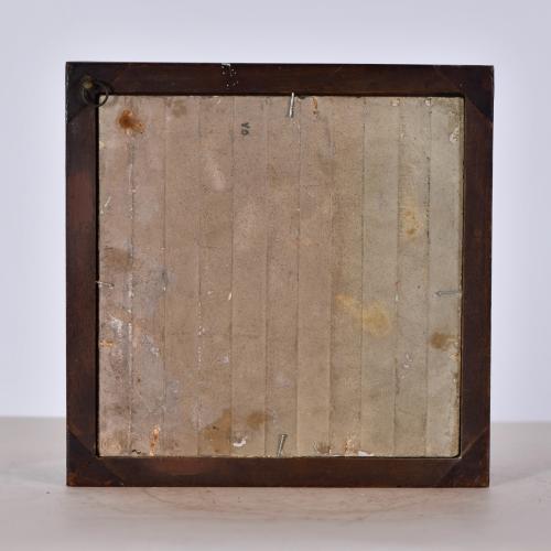 M. BERNAT (XX).  Pair of landscapes painted on tiles in oil.