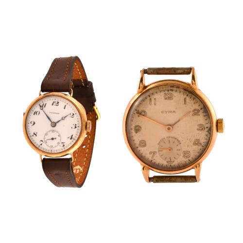 Pareja de relojes, Vulcan y Cyma.