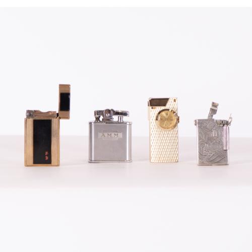 Set of four lighters.