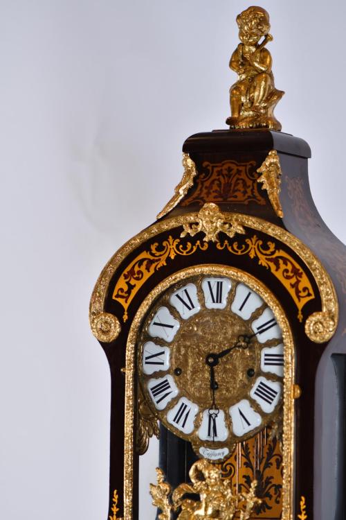 Napoleon III style table clock with base, 20th century.