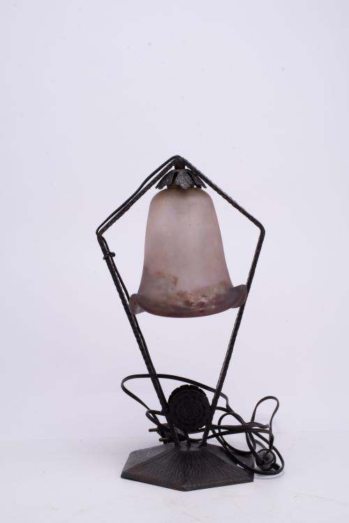 DEGUÉ. Art tableDeco  lamp, circa 1920-1930.