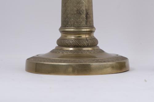 Pair of Charles X candlesticks, 19th century.