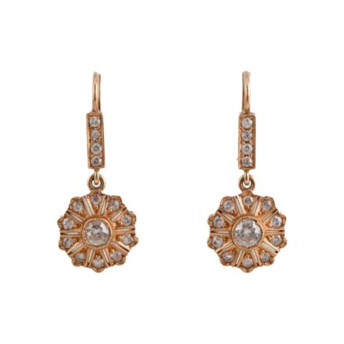 Catalan rosette earrings, early 20th century