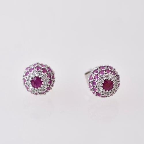 Button earrings