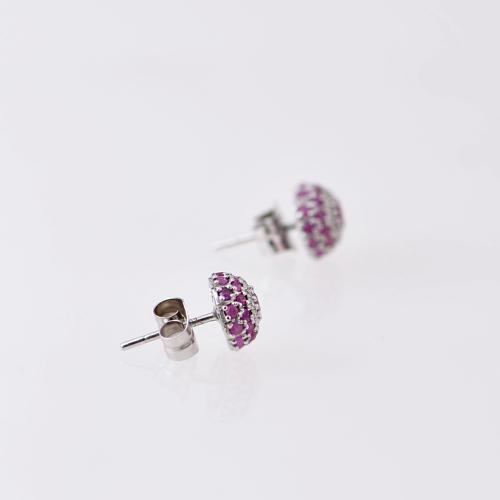 Button earrings
