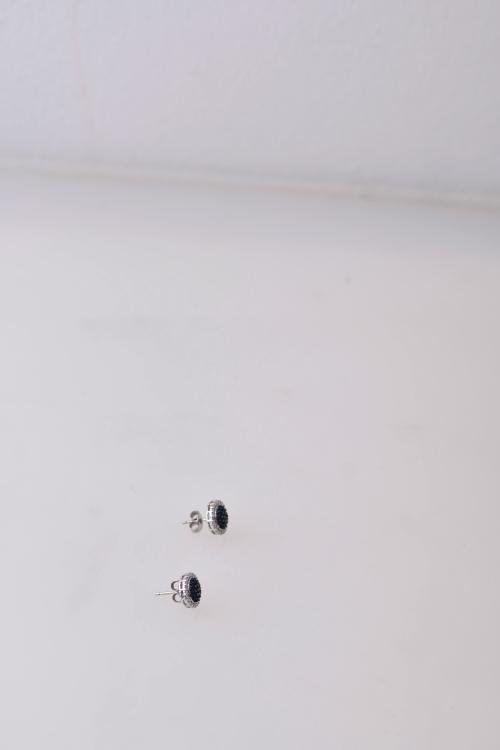 Button earrings