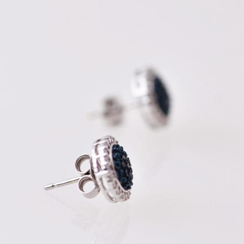 Button earrings