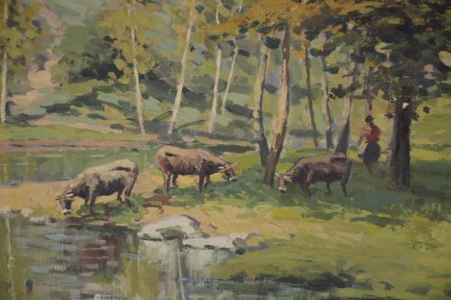 FRANCESC CARBONELL MASSABE (1928).  &#39;LA RIERA&#39;, Sant Feliu 