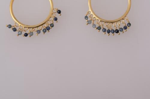 Hoop earrings.