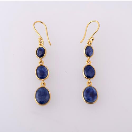 Gradient pendant earrings