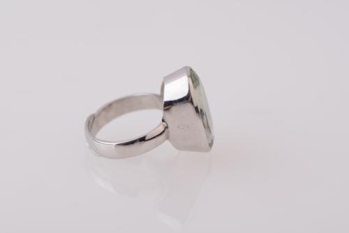 Oval ring and pendant earrings set