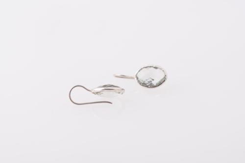 Oval ring and pendant earrings set
