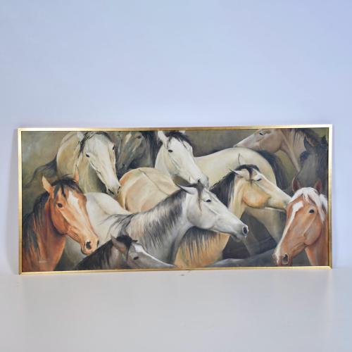 JOAN ALBERT (1919-?) 'Horses'.