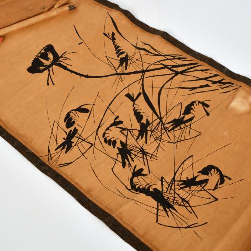 ESCUELA CHINA, SIGLO XX. Nueve rollos con impresiones litog