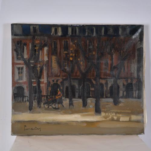 JOSEP CRUAÑAS FAGES (1942). &#39;Urban landscape&#39;