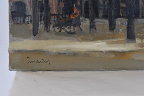 JOSEP CRUAÑAS FAGES (1942). &#39;Urban landscape&#39;