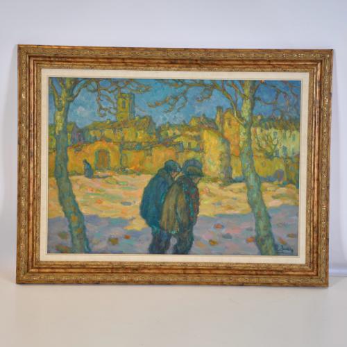 RAMON TRULLS PONS (1921-?).  ‘Gentlemen walking’.