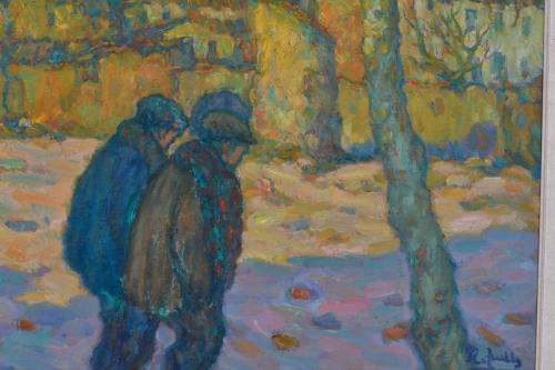 RAMON TRULLS PONS (1921-?).  ‘Gentlemen walking’.