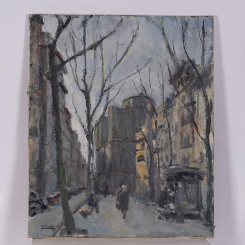 FRANCISCO DIAZ SÁNCHEZ (1912 - ?) &#39;Urban landscape&#39;.