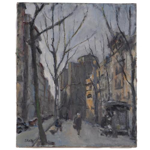 FRANCISCO DIAZ SÁNCHEZ (1912 - ?) 'Urban landscape'.