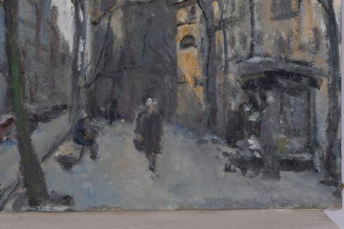 FRANCISCO DIAZ SÁNCHEZ (1912 - ?) &#39;Urban landscape&#39;.
