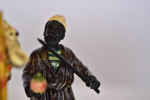 AFTER MODELS BY FRANZ XAVIER BERGMANN, bronze, ‘The Bird Ta
