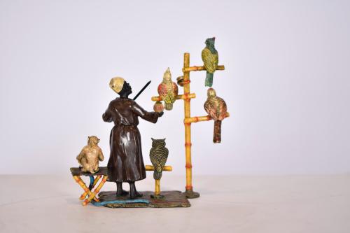 AFTER MODELS BY FRANZ XAVIER BERGMANN, bronze, ‘The Bird Ta