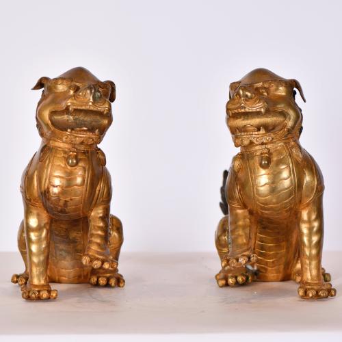 EARLY 20TH CENTURY CHINESE SCHOOL. Pair of ‘furies’.