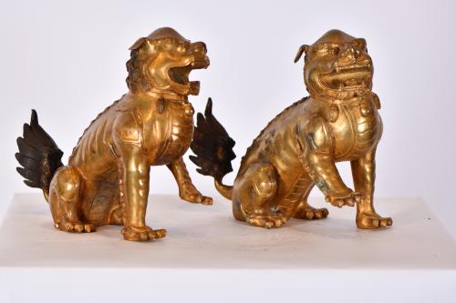 EARLY 20TH CENTURY CHINESE SCHOOL. Pair of ‘furies’.